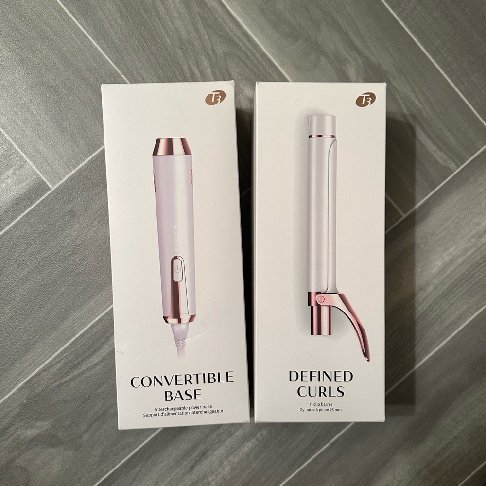NEW UNUSED T3 interchangeable curling iron with 1” barrel